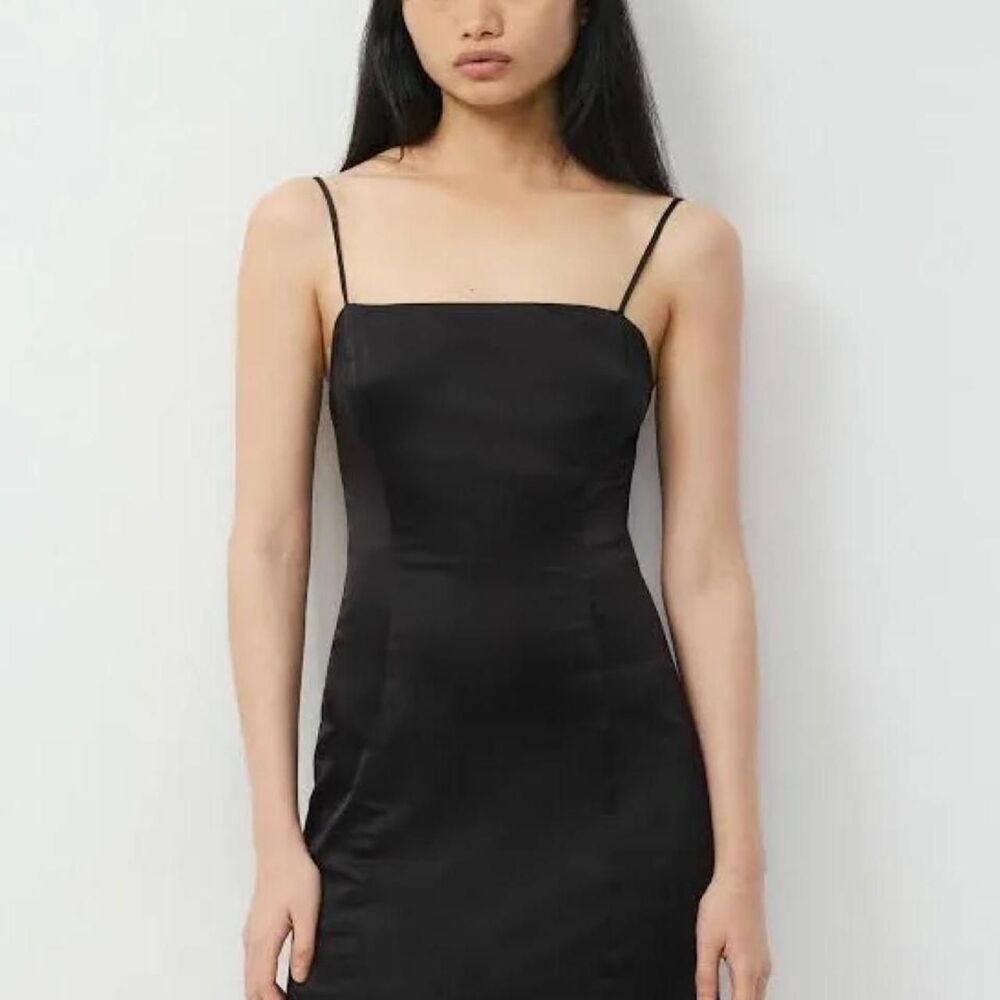Aritzia Sunday Best black mini bliss dress in size 6 MSRP $110